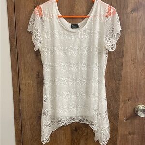 Elegant White Lace Blouse